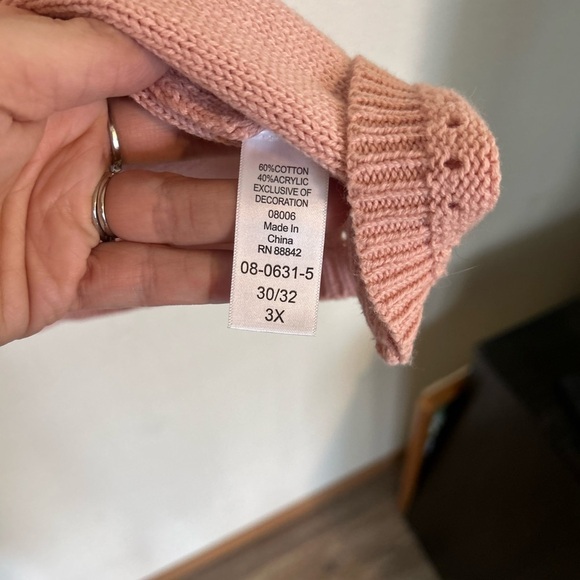 Roaman's Women's Sweater, Pink, 3X - Picture 8 of 10